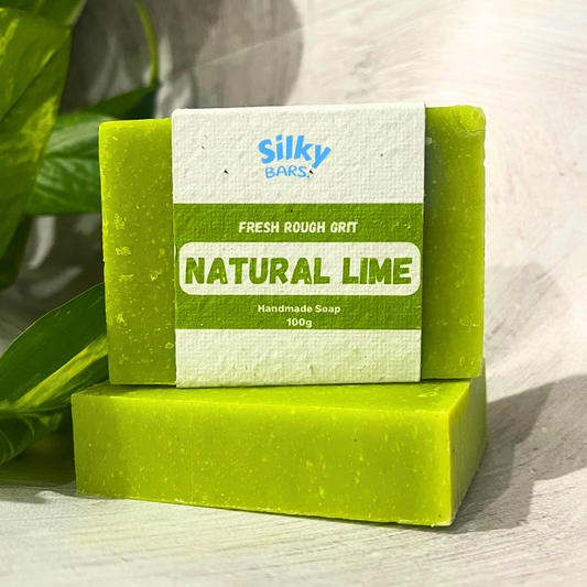 Handmade Essential Oil 'Natural Lime' Exfoliating Soap