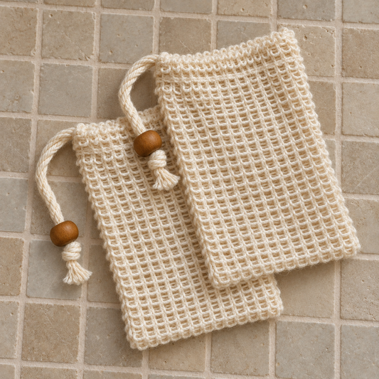 2x Hemp Shampoo Bar Saver & Travel Bags